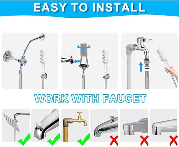 Pet Shower Sprayer – Bathing Sprayer Massage Showerhead - Image 7
