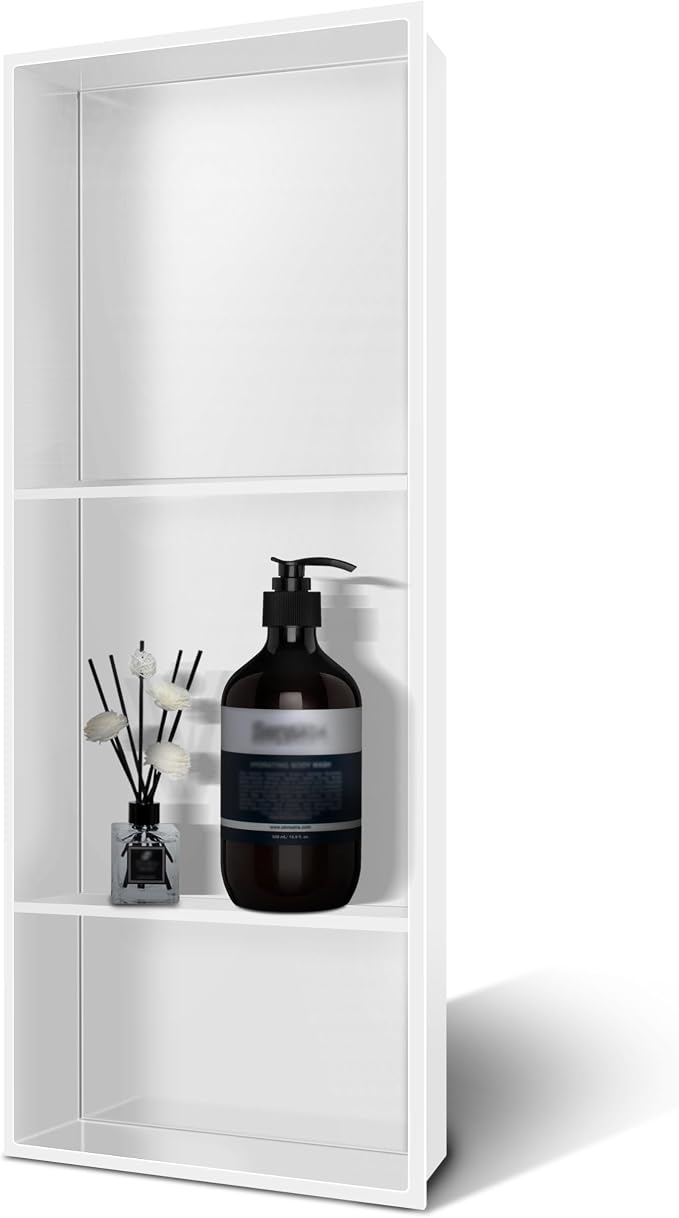30" X 12" Stainless Steel Shower Niche Insert Tile Ready, Niche - Image 7