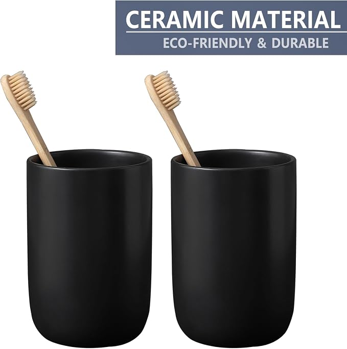 Matte Black Toothbrush Holders for Bathrooms - Image 6