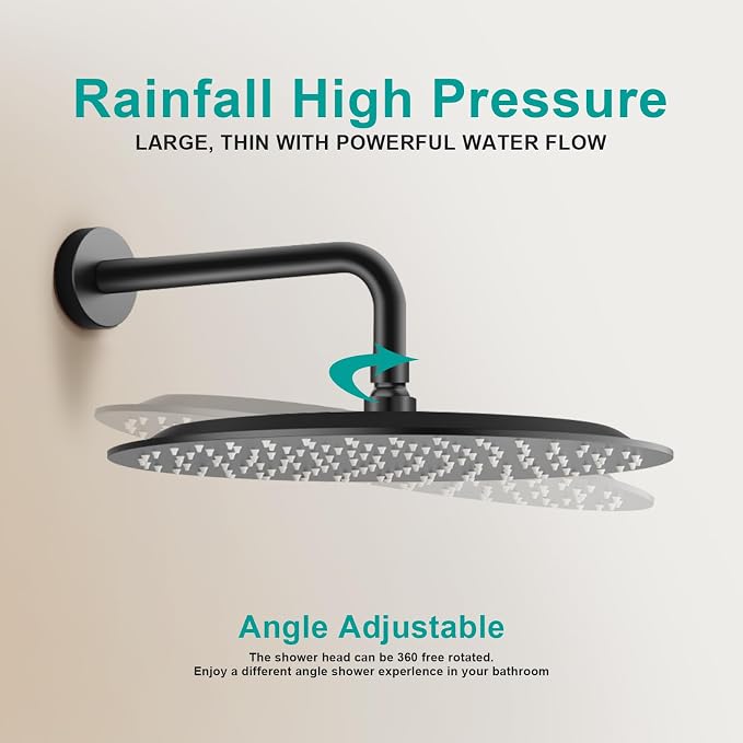 All Metal Rain Shower Head - Image 7