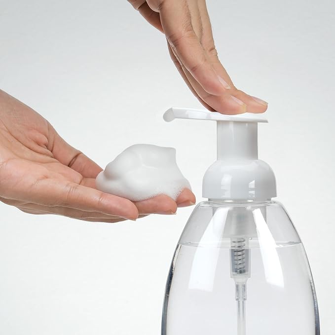 Ginger Lily Farms Foaming Soap Dispenser, Refillable Plastic Pump Bottles - Image 4
