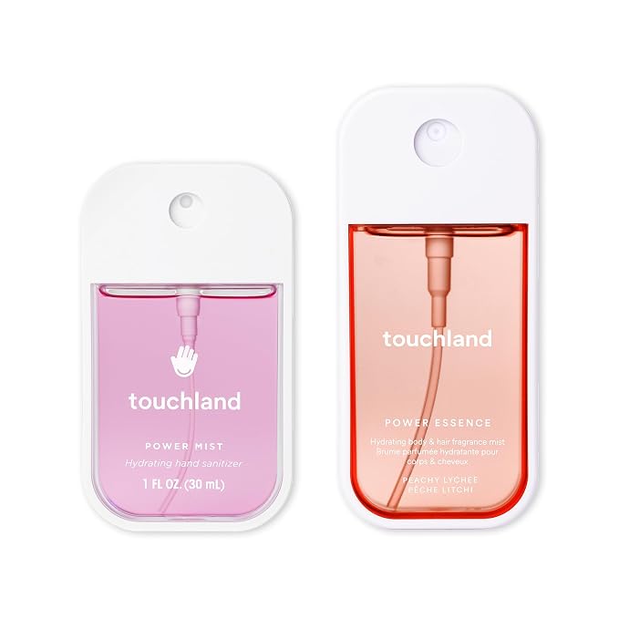 Touchland FRUITY CRUSH Body and Hand Mist Essentials, Travel Size Set by Touchland