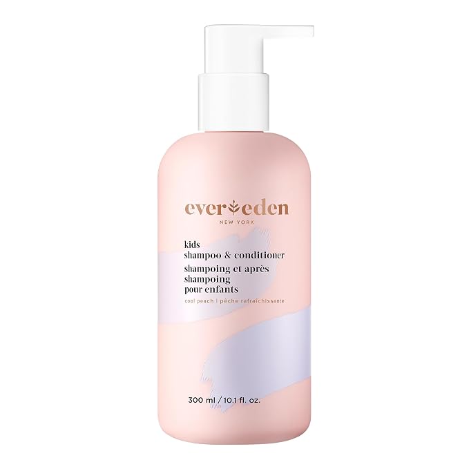 Evereden Kids Shampoo and Conditioner 2-in-1: Cool Peach, 8.5 fl oz. | Clean by Evereden