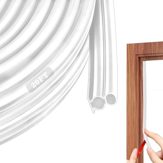 Door Seal Strip for Door Frame, Rubber Weather Stripping Door Seal, by WEZKYLCG