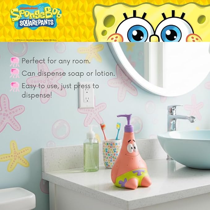 Spongebob Squarepants Patrick Star Soap/Lotion/Hand Sanitizer Resin Pump - Image 2