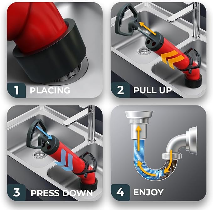 Drain Blaster with 3 Attachments - Image 2