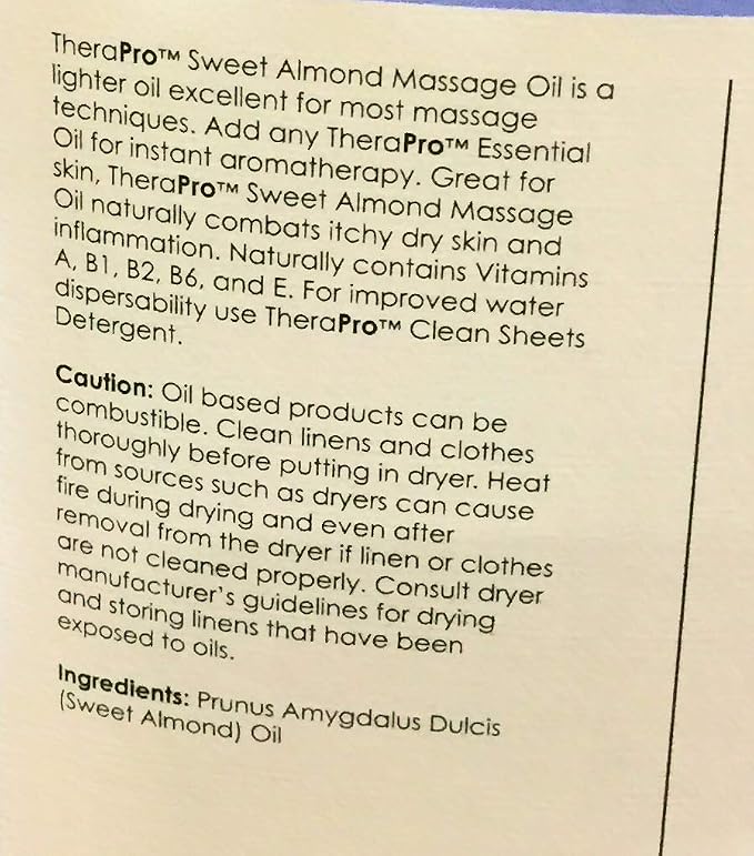 Sweet Almond Massage Oil by TheraPro - Image 4