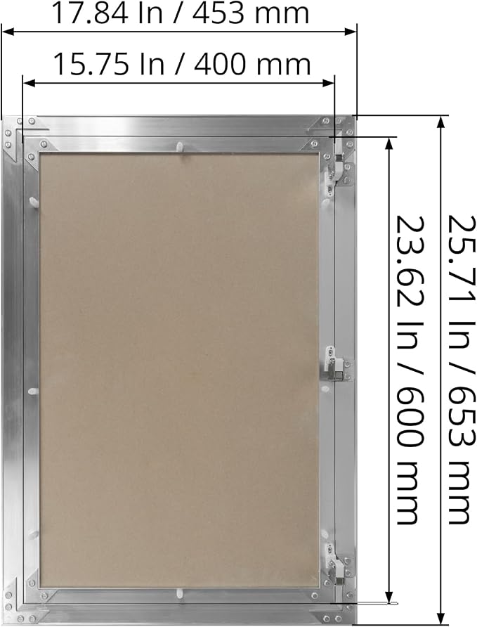 16" x 24" Inch Aluminum Drywall Access Panel - Image 5