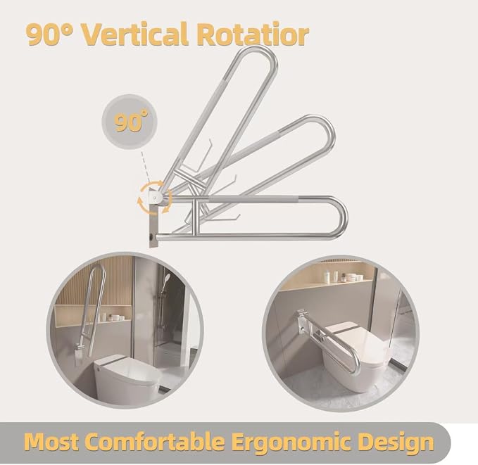 Toilet Grab Bar, Fold Down Grab Bar - Image 6