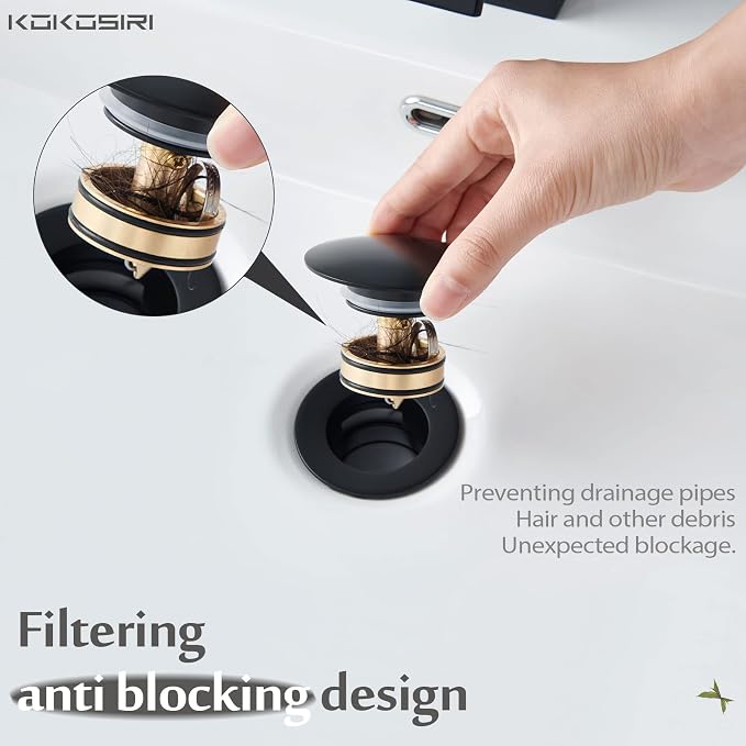 KOKOSIRI Bathroom Sink Drain - Image 4