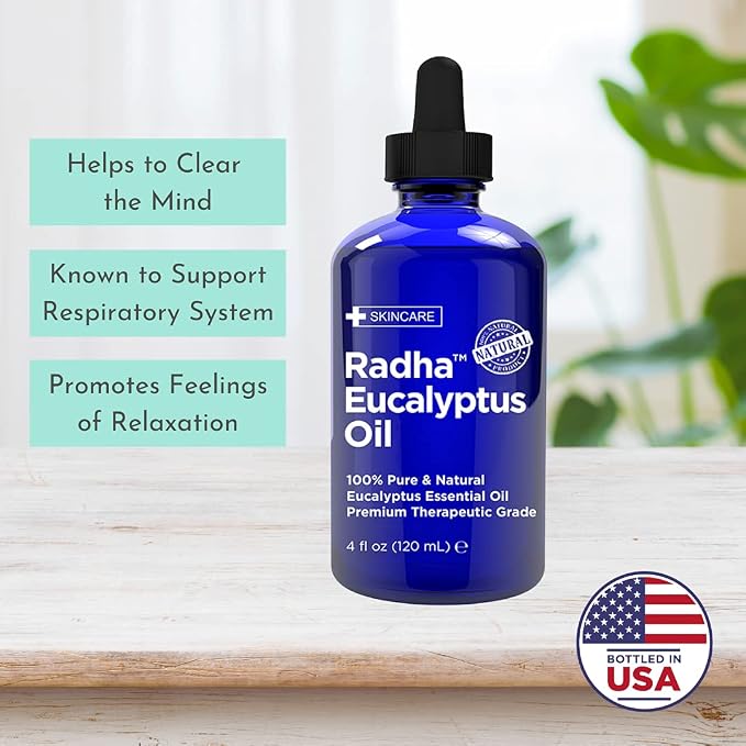 Radha Beauty Eucalyptus Essential Oil 4 oz - Image 2