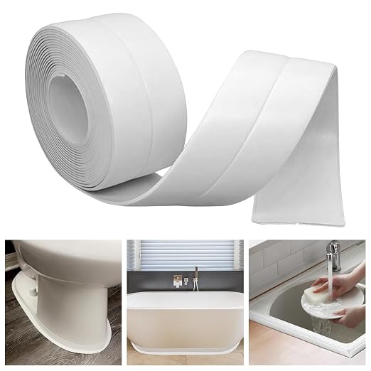 Caulk Tape Bath & Kitchen Self Adhesive Caulking Tape Waterproof, Toilet Caulk - Image 9