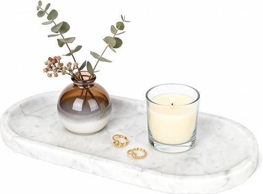 Natural Marble Tray for Vanity, Decorative Tray for Perfume, Coffee Table by Unknown