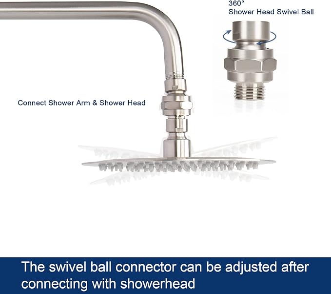 NearMoon Shower Head Swivel Ball Adapter - Image 2