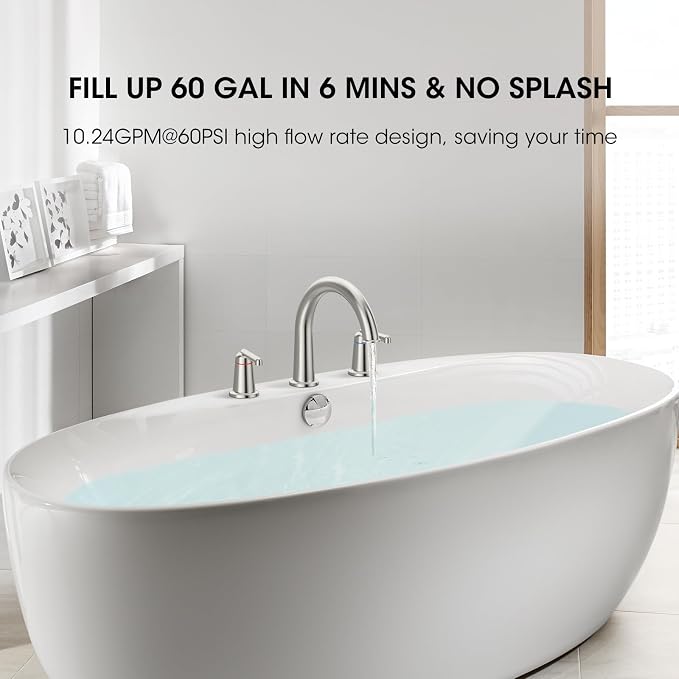High Flow Roman Tub Faucet - Image 5
