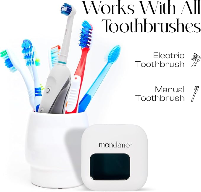 Mondano UV-C Toothbrush Sanitizer and Holder, Toothbrush Case - Image 6