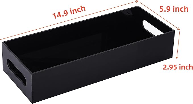 IEEK Toilet Paper Holder with Storage Acrylic Basket, Modern Tank Tray with - Image 6