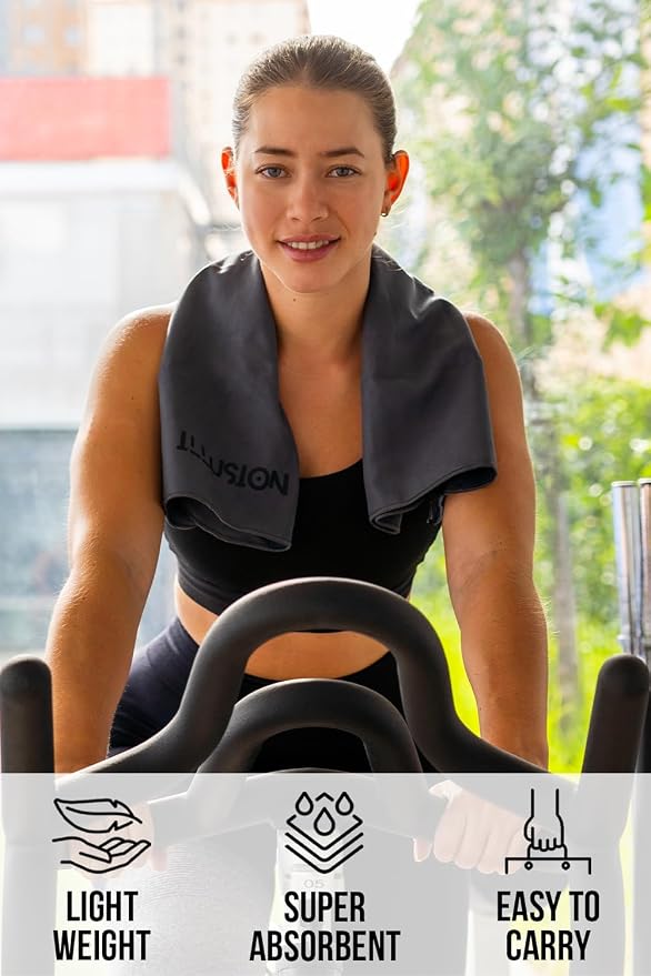 illusion Small Microfiber Gym Towels - Image 2