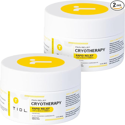 TIDL Cryotherapy Pain Relief Cream, Targeted Neck Pain, Joint & Muscle Pain by TIDL