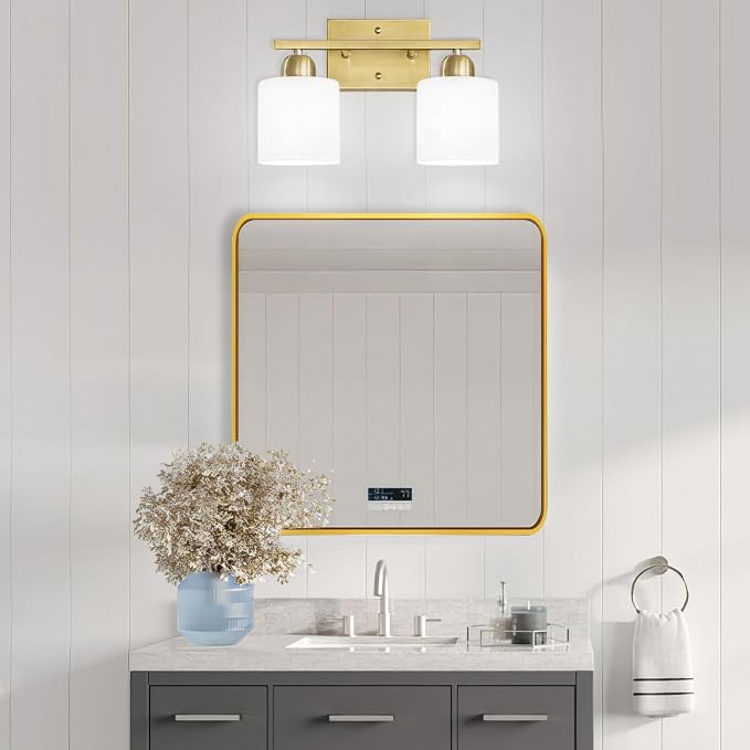 2 Light Bathroom Vanity, Bathroom Lights Over Mirror - Image 5