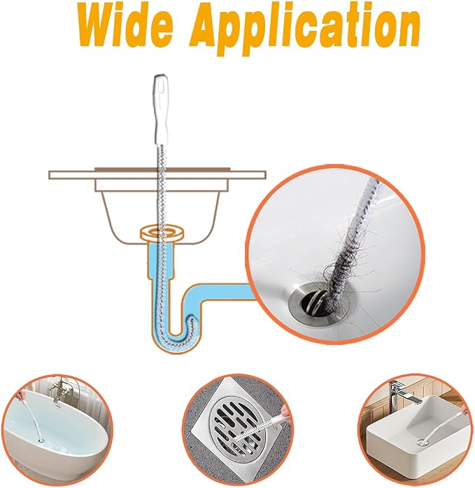 62.5inch Drain Snake Hair Clog Remover - Image 6