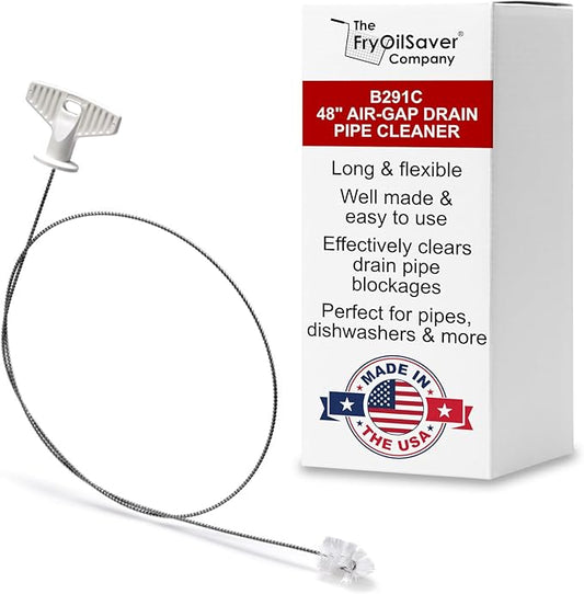 48" Air-Gap Drain Pipe Cleaning Brush, Flexible Dishwasher Cleaning Brush in by THEFRYOILSAVERCOMPANY
