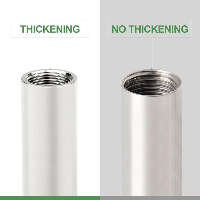 TAISHER 1PCS Stainless Steel Pipe Fittings, 3/4" NPT Female x 3/4" NPT Female - Image 3