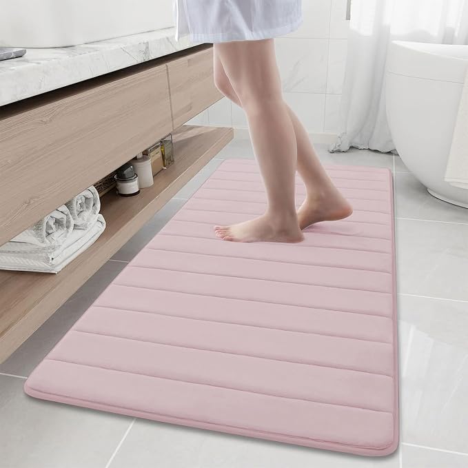 Buganda Memory Foam Bath Mat, Ultra Soft and Non-Slip Bathroom Rugs, Water by Buganda