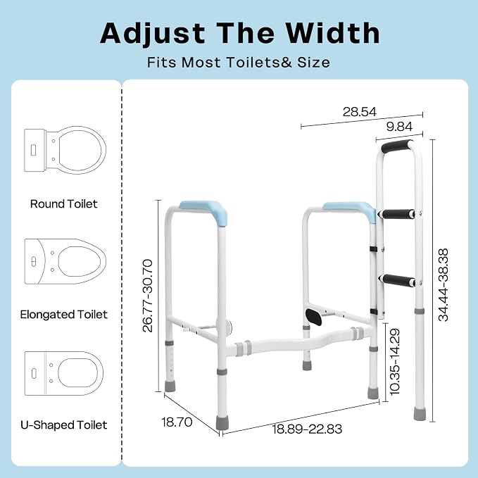 Vie Triomphe Heavy Duty Toilet Safety Rails - Image 2