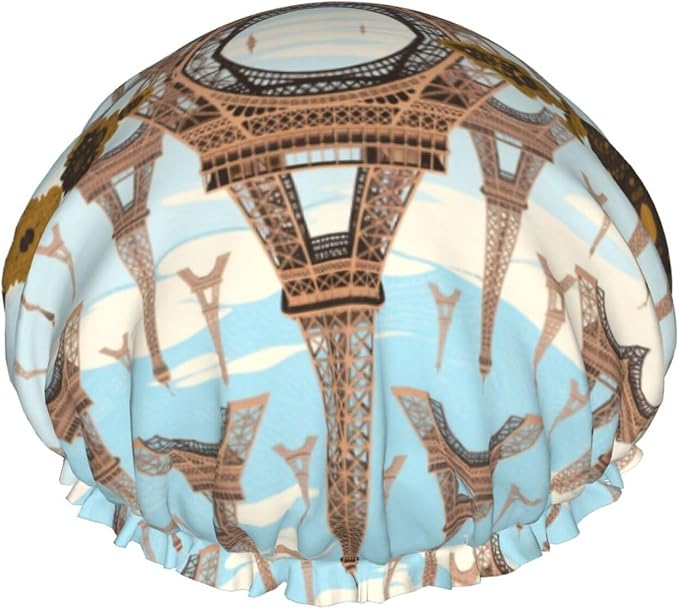 Double Layers Waterproof Shower Cap by Unknown