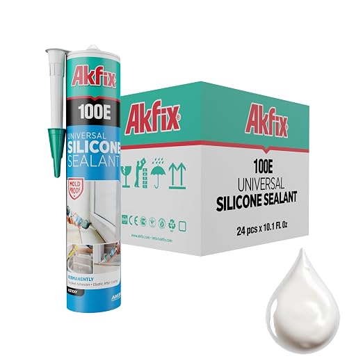 Akfix 100E RTV White Silicone Caulk by Akfix