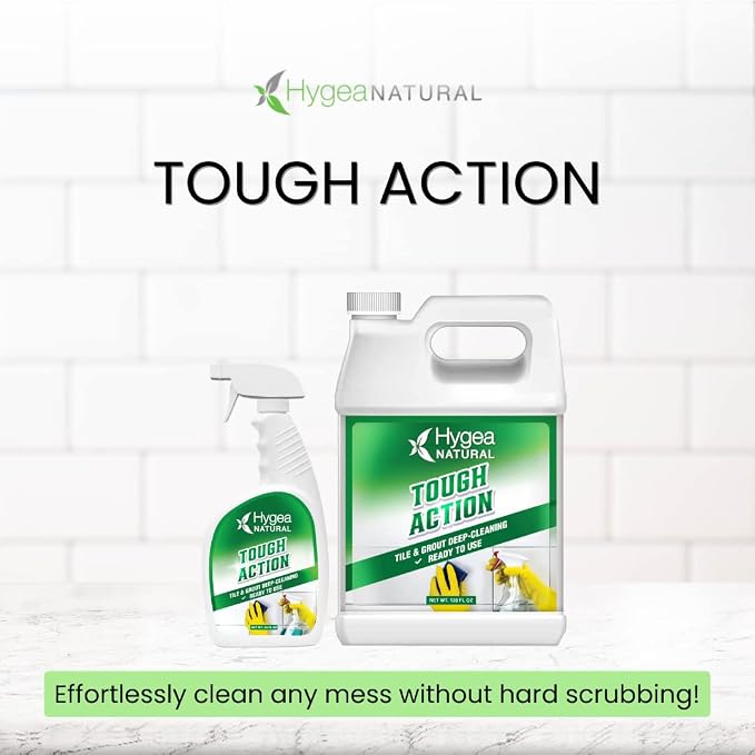 Hygea Natural Tough Action Tile & Grout Cleaner Duo - Image 2