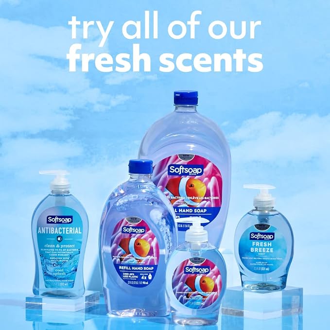 Softsoap Clean & Protect Antibacterial Liquid Hand Soap, Cool Splash Hand Soap - Image 15