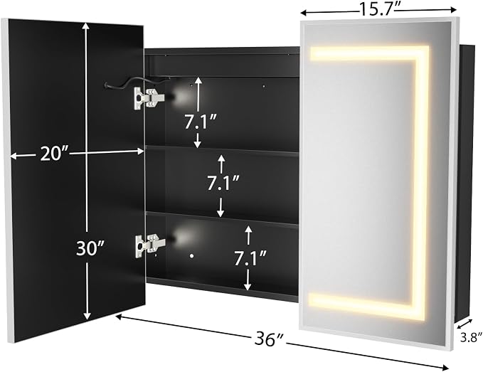 ROOMTEC Lighted Medicine Cabinet - Image 2