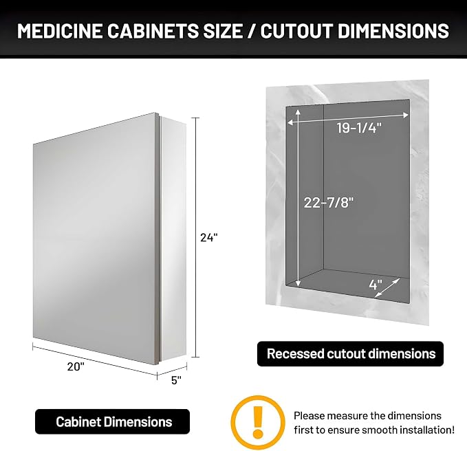 20 x 24 Medicine Cabinet Mirror - Image 2