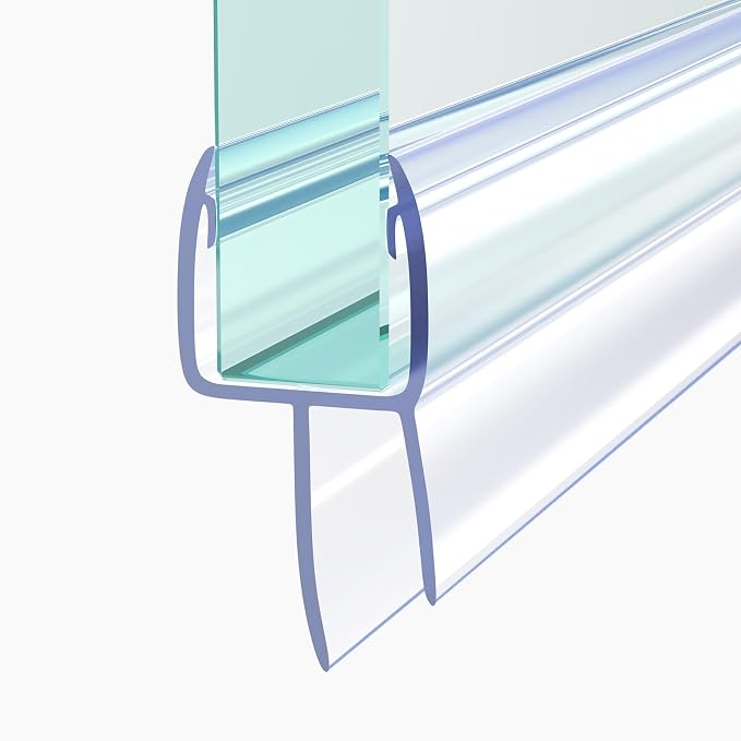 Shower Door Seal, 3/8" X 36" Glass Door Bottom Seal, Ultra Clear Frameless by Unknown