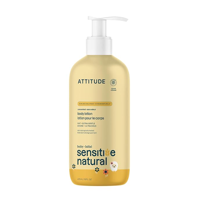 ATTITUDE Body Lotion for Baby, EWG Verified, Plant and Mineral-Based Ingredients by ATTITUDE