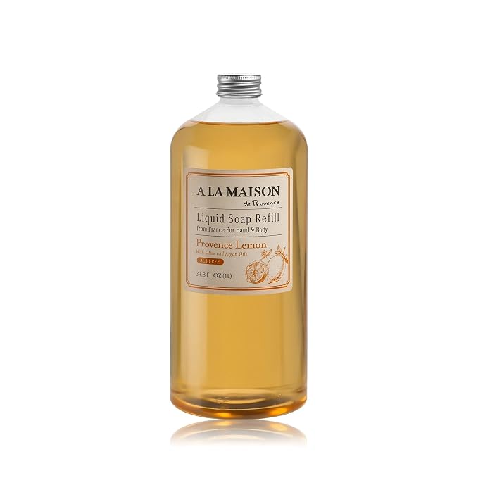 A LA MAISON French Liquid Hand Soap Refill, Provence Lemon by ALaMaison