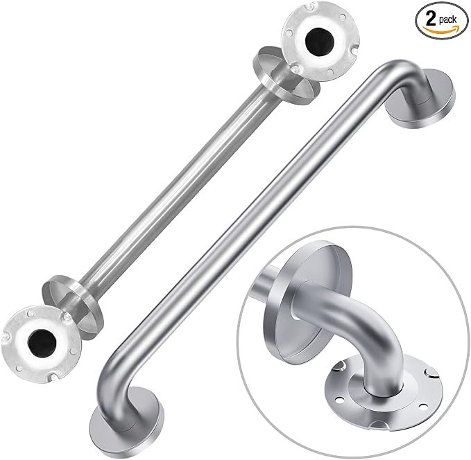 Handicap Grab Bars, 2 Pack 18 Inch Shower Grab Bar by TOWELWARMERS