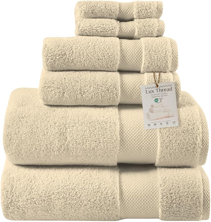 Egyptian Cotton Bathroom Towel Set by Unknown
