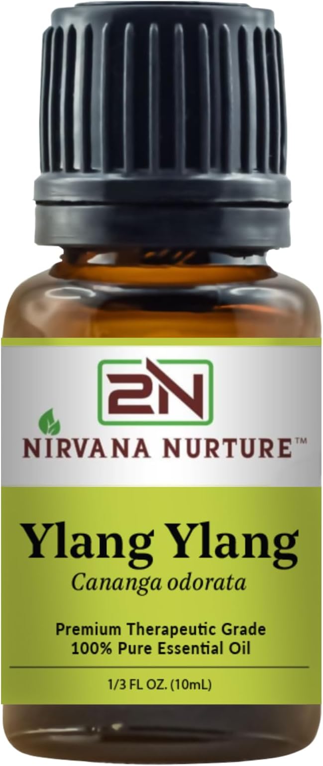 Ylang Ylang Essential Oil 100% Pure Premium Therapeutic Grade, Undiluted by NirvanaNurture