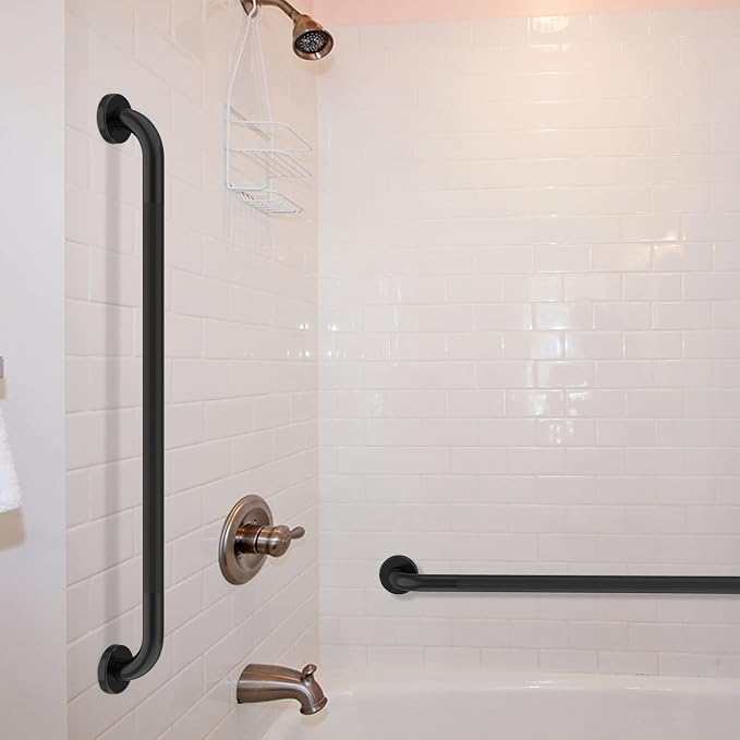 36 Inch Shower Grab Bar Oil Rubbed Black, Munzong Anti Slip Bathroom Grab Bar - Image 5