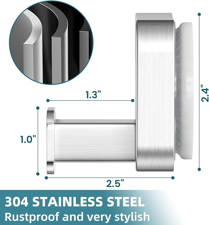 TAILI Thickened 304 Stainless Steel Bathroom Suction Hook - Image 7