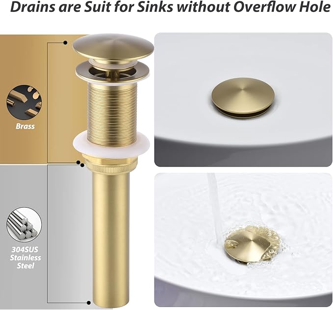 RBROHANT Gold Wall Mount Faucet - Image 5