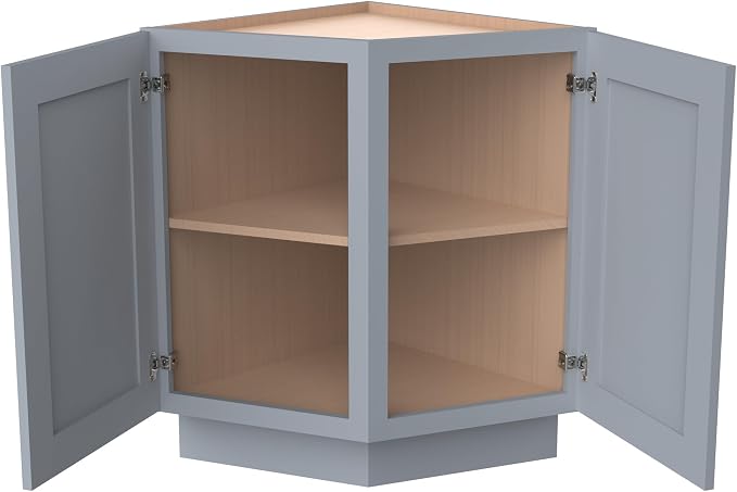 Corner Cabinet for Kitchen Bathroom, Solid Wood Frame - Image 3