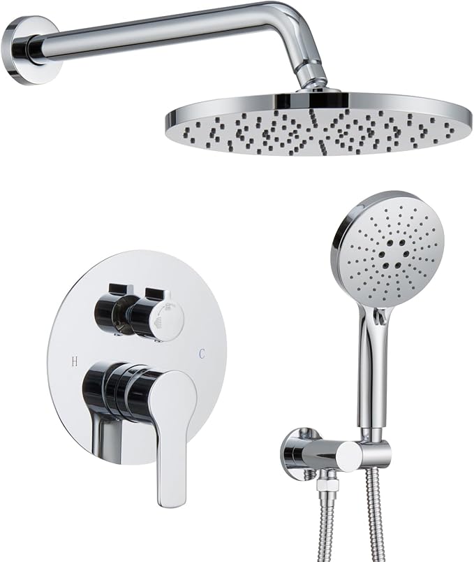 Iriber Shower System Wall Mounted Shower Faucet Mixer Set by Iriber