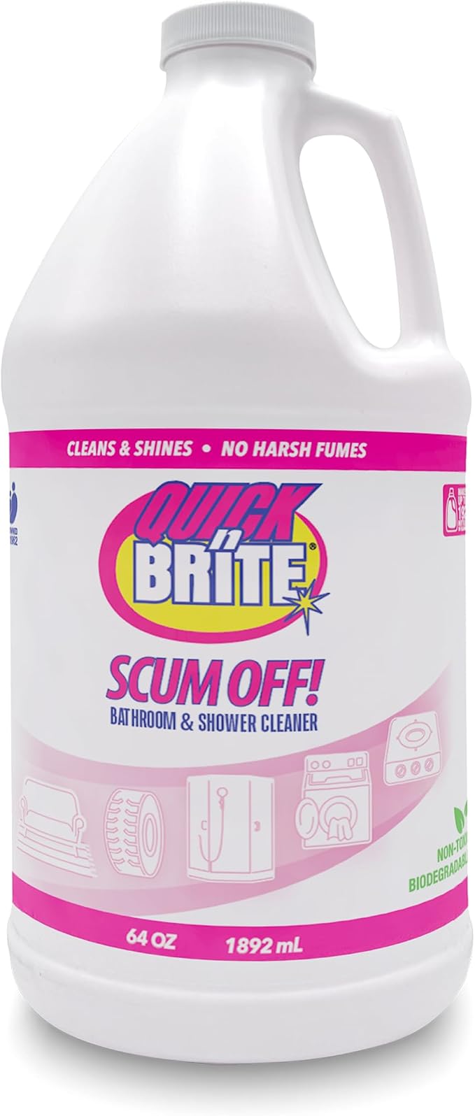Quick 'n Brite Scum Off Shower Cleaner by QuickNBrite