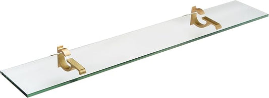 Spancraft Glass M-6x18-Brushed Bronze Monarch Glass Shelf, Brushed Bronze by Spancraft