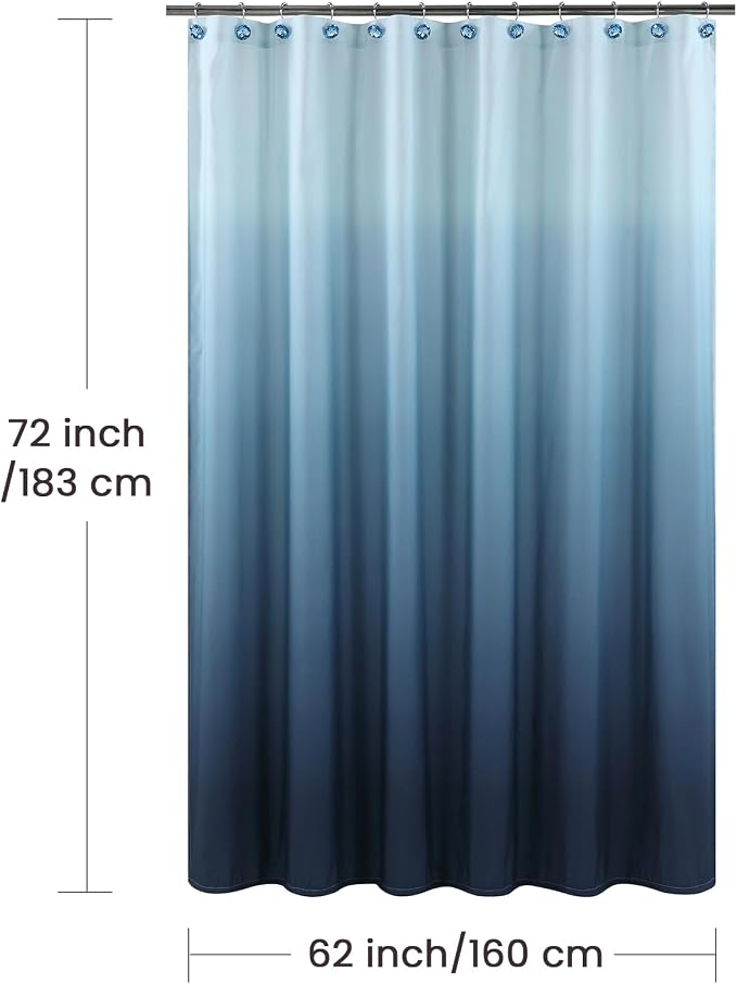 Fabric Shower Curtain, Modern Waterproof Bathroom Curtains - Image 6