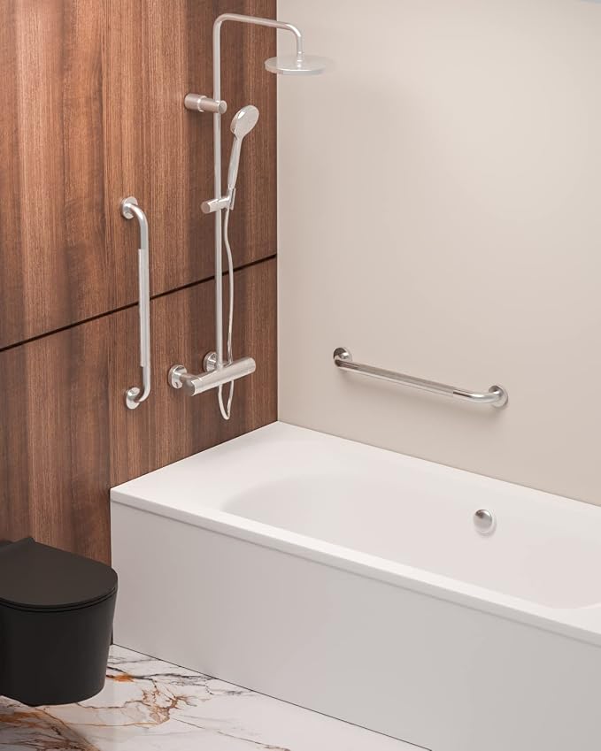 24 Inch Anti Slip Shower Grab Bar, Munzong Stainless Steel Bathroom Grab Bar - Image 6